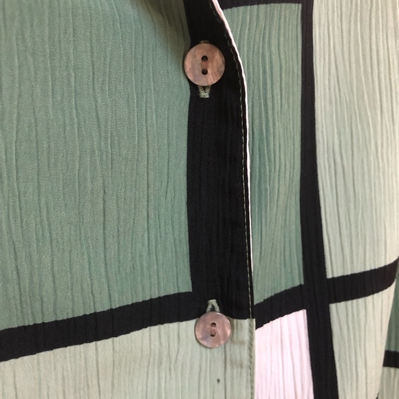 Vintage Allison Daley Textured Short Sleeve Blouse - Picture 4 of 5